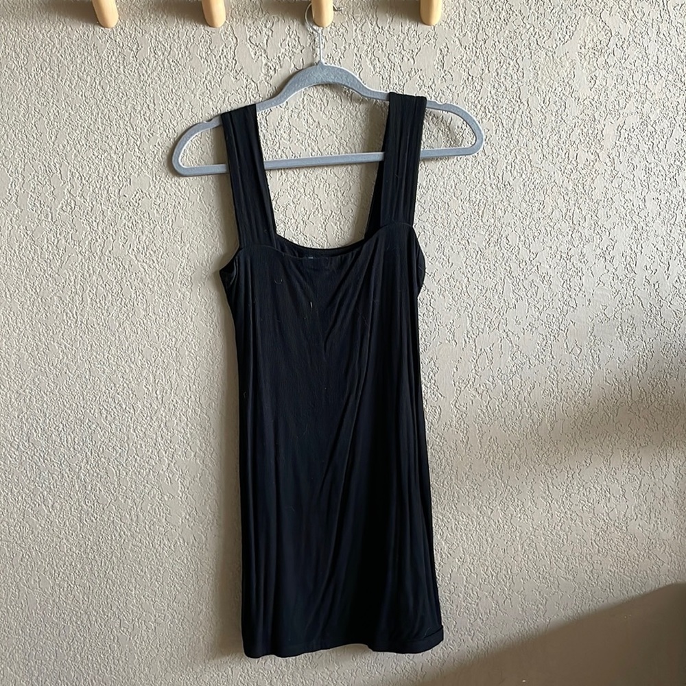 Little black knit dress